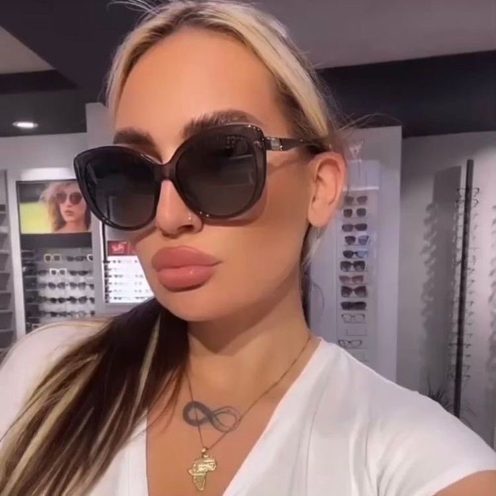 🔥New 🔥- Gucci GG0789S-001 57 Sunglass WOMAN INJECTION Grey
